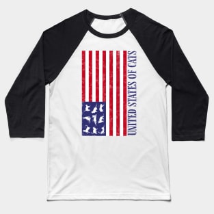 United States of Cats Baseball T-Shirt